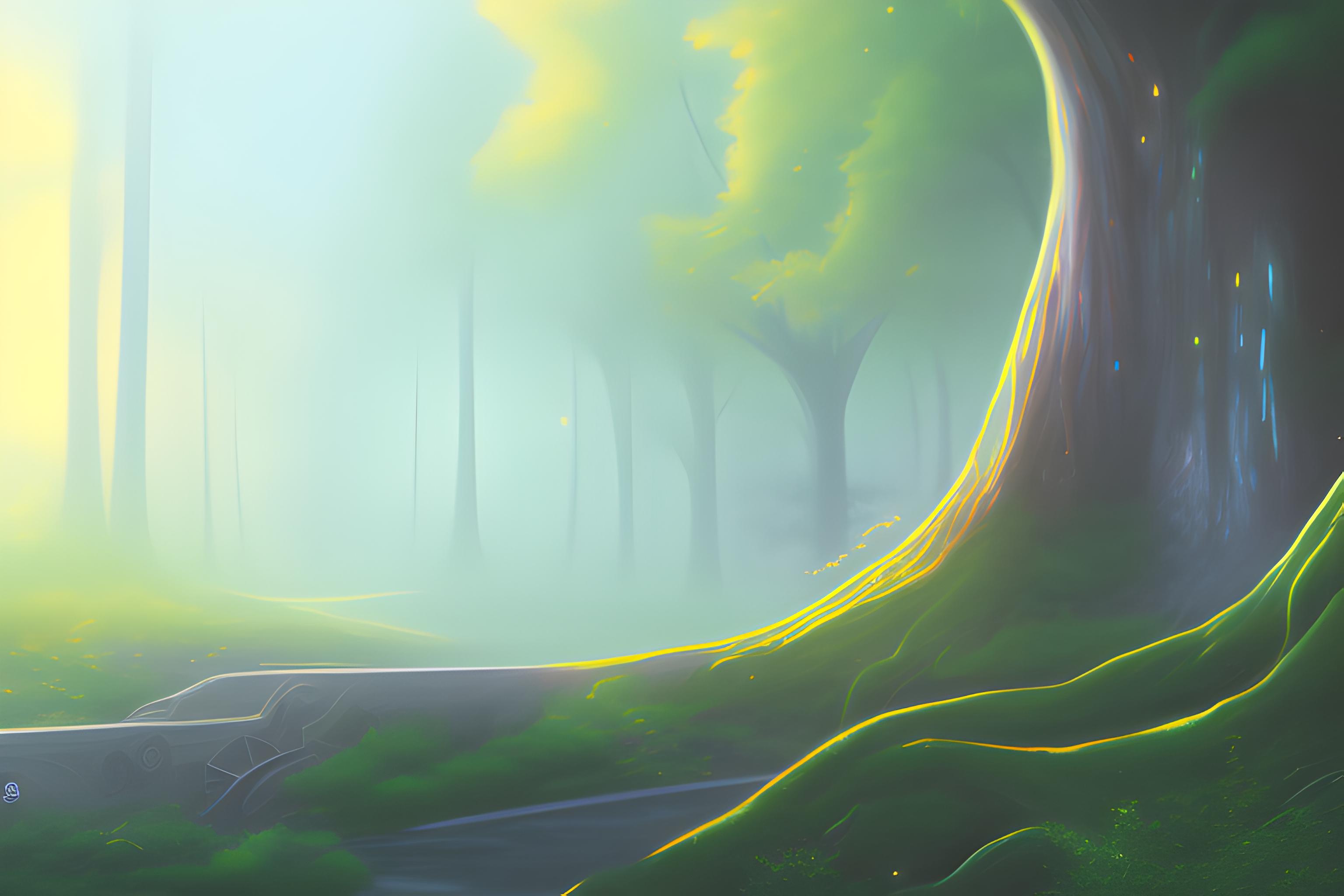 Motyw samochodów na ciemnym tle 